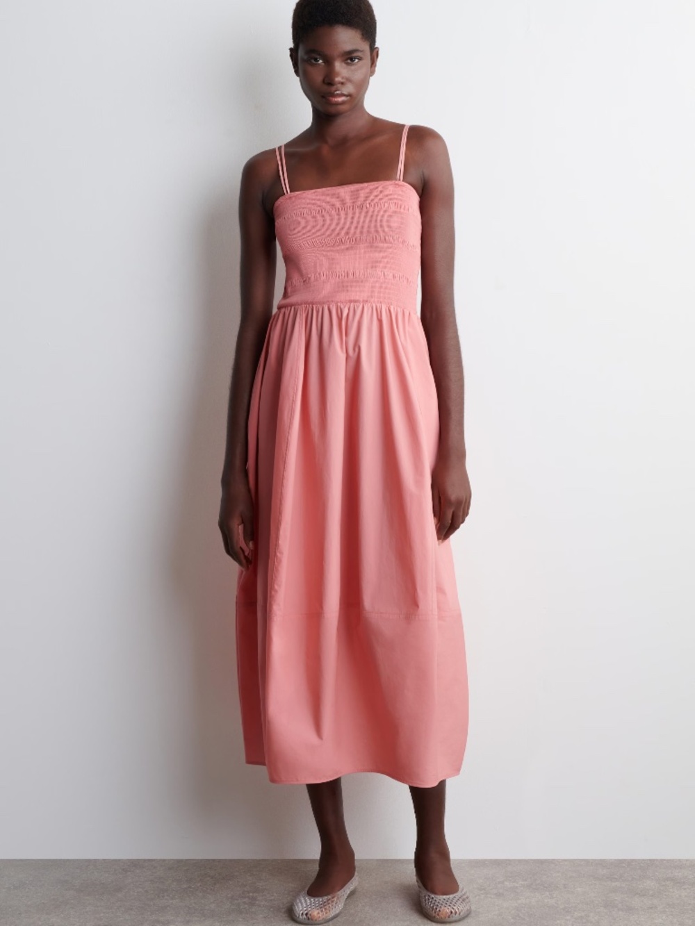 NWT COS Smocked Midi Dress (S)